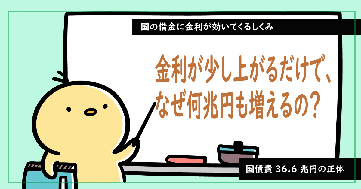 金利が少しあがるだけで、なぜ何兆円も増えるの？